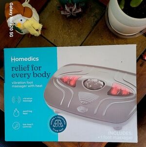 Homedics Releif For Every Body Vibration Foot Massager With HEAT
